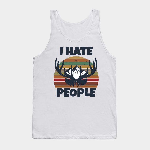 I Hate People Tank Top by Work Memes